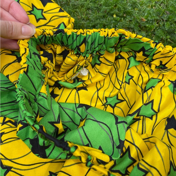 Vintage handmade star print maximalist puff sleeve trapeze tunic top - Picture 4 of 5